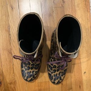 J. Crew Shoes - Jcrew Leopard Rain Boots, Size 9 J. Crew Shoes - Jcrew Leopard Rain Boots, Size 9